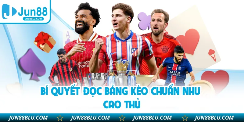 Bí quyết đọc bảng kèo chuẩn như cao thủ