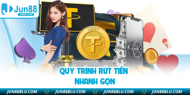 Quy trình rút tiền nhanh gọn